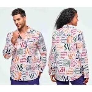 NWT Zumba Wear Class of 2001 Button Down medium